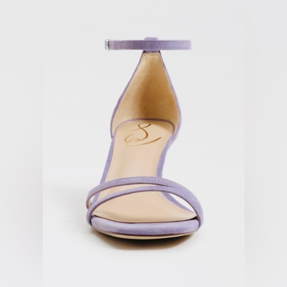 Circus by Sam Edelman Peonie kitten heels, Lavender Ankle Strap Heels - Picture 3 of 7